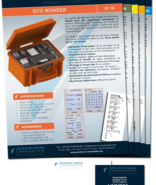 Création de Plaquette, Affiche, Flyer... 4 papeterie aeroform composites